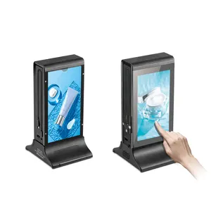 שולחן עבודה שולחן Stand LCD פרסום תצוגת קיבולת גבוהה נייד מטען נייד מסעדת תפריט כוח בנק מחזיק PowerBank