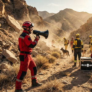 Megáfono LEITING KING CR-87 [50W de Alta Potencia], Alcance de 1000m, Recargable, 520s de Grabación, para Rescate y Construcción - Product Image 3