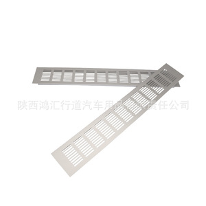 Grille de ventilation en alliage d'aluminium à trous rectangulaires, support mural détachable pour armoire à chaussures HR-VB80-500 - Product Image 2