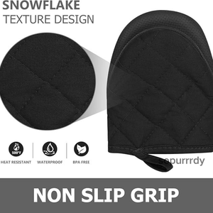 Gants de four personnalisés avec logo, gants de cuisine courts résistants à la chaleur, gants de four lavables en machine, gants de cuisson - Product Image 4