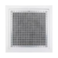 Diffuseur d'air pour climatisation HVAC à montage au plafond, taille de la face de sortie 600*600 mm, aluminium avec revêtement en poudre, durable, installation facile