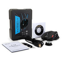 Souris optique ergonomique ZELOTES C12 rétroéclairée RGB pour ambidextres, interface USB, programmation de macros pour jeux (Chicken Game), programmation personnalisée