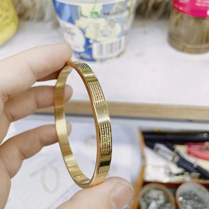 Bracelet de prière en acier inoxydable 6mm*56mm, bracelet thaïlandais, bracelet de chant, vente en gros - Product Image 4