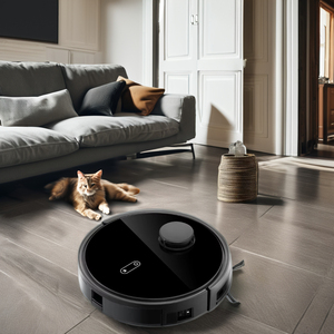 Smart Robotic Vacuum Cleaner Wet and Dry Home Cleaner With Filter Powerful and Battery-Powered Robot Vacuums Wifi <b>Vacum</b> Cleaner - Product Image 1