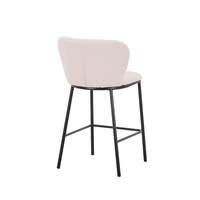 Tabouret de Bar en tissu duveteux, nouveau Design, chaise de bar moderne, chaise haute en tissu duveteux, tabouret de comptoir