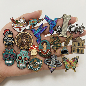 Fabricación de insignias de metal con diseño gratuito, logotipo de dibujos animados personalizado, broche de etiqueta rígida y blanda, pines de solapa de esmalte de anime para sombreros y ropa - Product Image 3