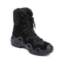 Bottes tactiques d'hiver unisexes WANZHUO à tige haute, lacées, imperméables, durables, en cuir et caoutchouc, pour la randonnée et l'escalade en extérieur