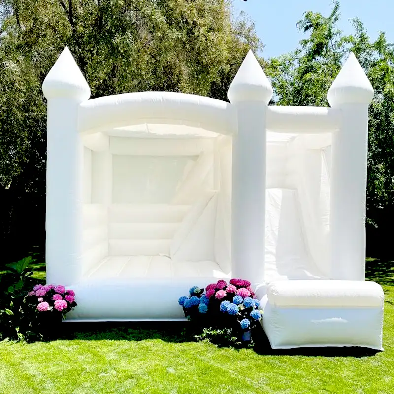 Складной Свадебный домик 17X17 прыгающий взрослый белый коммерческий надувной прыгающий батут 13 'x13' надувной замок для взрослых