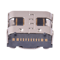 Connecteur USB Type C Femelle 16 broches à angle droit SMT, broches surélevées 2,0 mm, prise de données haute vitesse à charge rapide pour PCB
