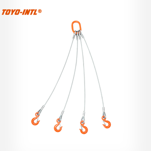 Sangle de levage en acier galvanisé à 4 pattes de type <span class=keywords><strong>WRS</strong></span> Toyo-Intl avec âme en acier et câble métallique - Product Image 3