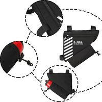 Échantillon Gratuit - Sacoche de Guidon de Vélo, Sac de Cadre Triangulaire Étanche pour Cyclisme, Support de Cadre, Accessoires, Taille 40, Modèle 0232
