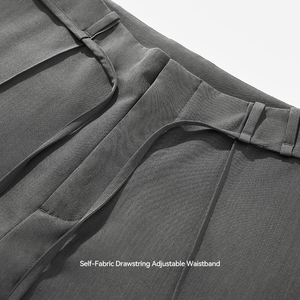 Pantaloni a gamba larga personalizzati QUICKSHOW pantaloni da uomo stilisti Casual elasticizzati pantaloni eleganti pantaloni larghi impilati per gli uomini - Product Image 3