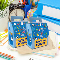 Cadeaux de bonbons en forme de cartable pour la rentrée scolaire, conteneur en papier