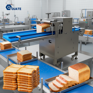 เครื่องหั่นขนมปังสแตนเลสเชิงพาณิชย์ ปรับระดับได้ เครื่องหั่นขนมปังปิ้ง เครื่องหั่นขนมปังแบบแนวนอน - Product Image 1