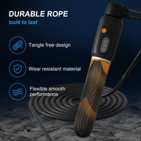 Corde à sauter électronique numérique en PVC avec compteur, roulement rotatif à 360°, réglable, OEM pour l'exercice et l'entraînement