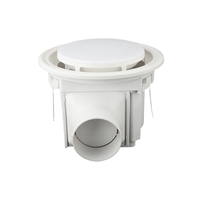 Ventilateur d'extraction silencieux 2-en-1 pour salle de bain à haut débit d'air, conduit de 125 mm, moteur en cuivre pur avec lumière LED, 275 m³/h, faible niveau sonore ≤45 dB, idéal pour hôtel