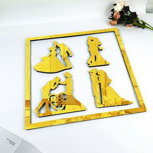 Nouveau Grand Format 2025 – Autocollant Mural Carré 3D en Mousse Acrylique Effet Miroir, Écologique, Auto-adhésif, Découpé au Laser – Diamètres 40cm, 50cm, 60cm, 70cm - Product Image 3