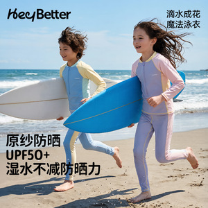 Traje de baño de una pieza para niños HeyBetter, resistente al cloro UPF 50, para natación y deportes acuáticos - Product Image 2