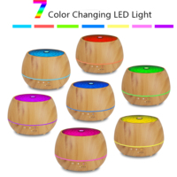 Diffuseurs d'huiles essentielles électriques à ultrasons 500 ml, coffret cadeau avec 10 huiles essentielles, humidificateur d'aromathérapie, faible bruit, télécommande
