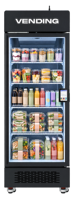 Distributeur automatique de nourriture et de boissons intelligent TCN avec vision IA, capacité de 530 L, plaque métallique, surveillance à distance