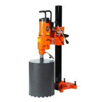 CAYKEN Perceuse à noyau diamanté 400 mm pour béton, outil de perçage de bâtiment 5180W avec 2 vitesses, vitesse variable et support