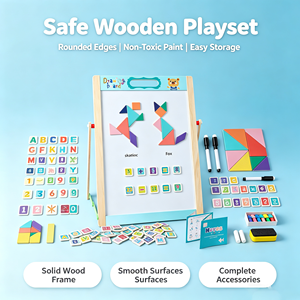 Tableau magnétique en bois de haute qualité <span class=keywords><strong>pour</strong></span> enfants, jouet artistique, <span class=keywords><strong>dessin</strong></span> <span class=keywords><strong>animé</strong></span>, écologique, peinture DIY sur carton <span class=keywords><strong>pour</strong></span> les 3 ans et plus, best-seller - Product Image 3