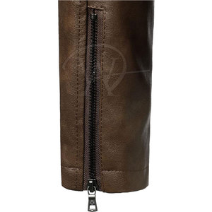 Chaqueta de cuero de invierno informal para hombre, transpirable y cálida con cuello levantado, estilo de calle a un precio razonable - Product Image 6