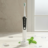 Brosse à dents électrique rechargeable OEM ODM de Chine, 4 modes, mémoire de position, étanche IPX7, chargement Type C pour usage quotidien