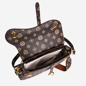 Bolsos de Hombro Multifuncionales Modernos para Mujer, Diseño Geométrico a la Moda con Dos Correas Portátiles, Forro de Poliéster - Product Image 2