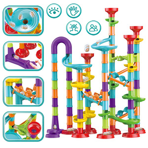 Juego de juguetes DIY de canicas de 142 piezas, paquete de bloques de construcción educativos para niños, hecho de plástico - Product Image 4