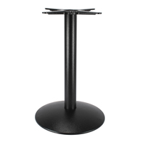 Pieds de table en métal noir Cadre de support de base croisée Base de table tulipe de café