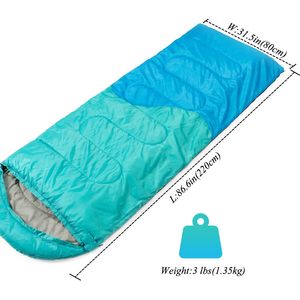 Premium leggero sacco a pelo a compressione mummia stile 3 stagioni che dormono per fare escursioni in campeggio a caldo e freddo - Product Image 1