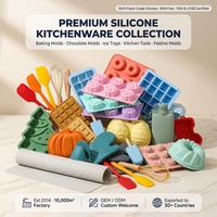 6-fach Weihnachtsbaum-Silikonform mit verschiedenen Formen: Weihnachtsmann, Lebkuchenmann, Schokolade, Kuchen, Seife, Kerze – DIY, lebensmittelecht, BPA-frei