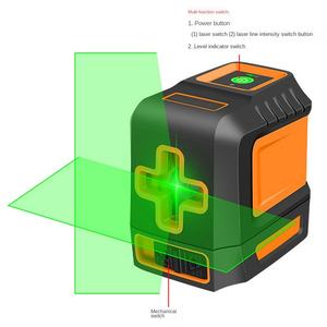 ลำแสงสีเขียว360องศาความแม่นยำสูงเลเซอร์ปรับระดับเองเกรด DIY ระยะทำงาน30เมตร - Product Image 5