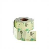 Étiquettes de bouteilles de boissons transparentes thermorétractables en PET double face, impression de logo, étiquettes rétractables personnalisables pour l'eau minérale