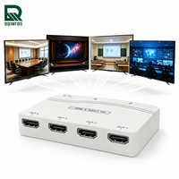 Direkt vom Hersteller: 1x4 Splitter 4K 30Hz 1 Eingang 4 Ausgänge Micro-USB-betrieben für Büro-Monitore und Ausstellungshallen-Bildschirme