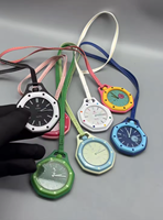 Nouvelle montre de poche octogonale co-marquée 43 mm avec affichage à aiguilles, mouvement à quartz, à suspendre au cou, en stock, vente en gros