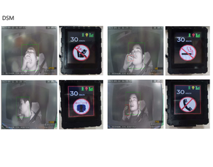 การแจ้งเตือนสำหรับรถยนต์ Ai DVR ADAS DSM ปลุกความเร็วจอแสดงผล LED - Product Image 5