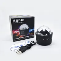 Mini lumière de scène LED RVB USB portable pour DJ de voiture