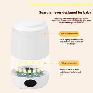 Cảm ứng điều khiển <span class=keywords><strong>USB</strong></span> có thể sạc lại đèn cạnh giường ngủ ba màu nhiệt độ cắm trại ánh sáng LED bảng đèn ánh sáng ban đêm - Product Image 3