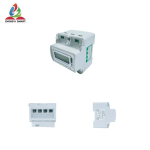 มิเตอร์ไฟฟ้าแบบเติมเงินอัจฉริยะ ZHONGYI แบบเฟสเดียว ติดตั้งบนราง DIN 100A คลาส 1 220V ระบบสื่อสาร Lorawan อ่านค่าระยะไกลแบบดิจิทัล - Product Image 1