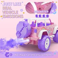 Voiture télécommandée rose Dwi Dowellin pour filles avec brouillard et musique, voiture RC 1:16 avec lumières LED pour enfants, 2,4 GHz tout-terrain