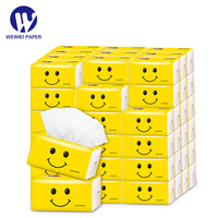 Vente en gros en usine en Chine emballage avec logo personnalisé mouchoirs en papier pâte de bois vierge serviettes de bureau sac style pour usage domestique