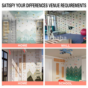 Grimpeur de gymnastique d'intérieur d'enfants avec l'échelle d'anneaux de glissière pour la maison d'enfant en bas âge jeu actif sûr ensemble de jeu de motricité - Product Image 4