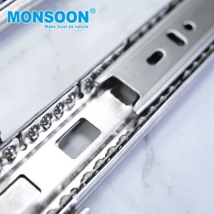 32mm 35mm 42mm 45mm 3 lần mở rộng đầy đủ bi correderas Para cajones muebles ngăn kéo trượt bên núi Kính thiên văn <span class=keywords><strong>Slide</strong></span> - Product Image 6