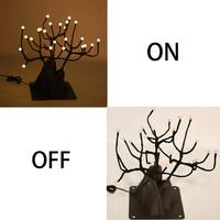 Éclairage LED pour mariage sur la plage, éclairage LED de Noël, événements de vacances, arbre en résine perlée, éclairage de parc sur le thème de la nature