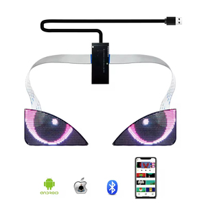 Véhicule voiture animé Led affichage des yeux sac à dos Smart APP contrô<span class=keywords><strong>le</strong></span> yeux clignotant écran moto équitation sac à dos yeux - Product Image 5