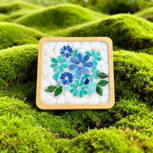 Nuevo Kit creativo de manualidades DIY, Kit de posavasos de mosaico hecho a mano, Kit de posavasos de bricolaje para manualidades de azulejos de mosaico para niños y adultos - Product Image 1