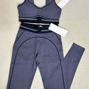 Groothandelsversies zonder merklogo's <span class=keywords><strong>fitness</strong></span> yoga kleding elastische tailleband yoga en sportkleding - Product Image 4