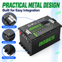 Fabricant de batteries LiFePO4 pour voiturettes de golf OEM ODM personnalisées, packs de batteries au lithium 36V 48V 72V 96V avec BMS intelligent, Bluetooth et chargeur LCD